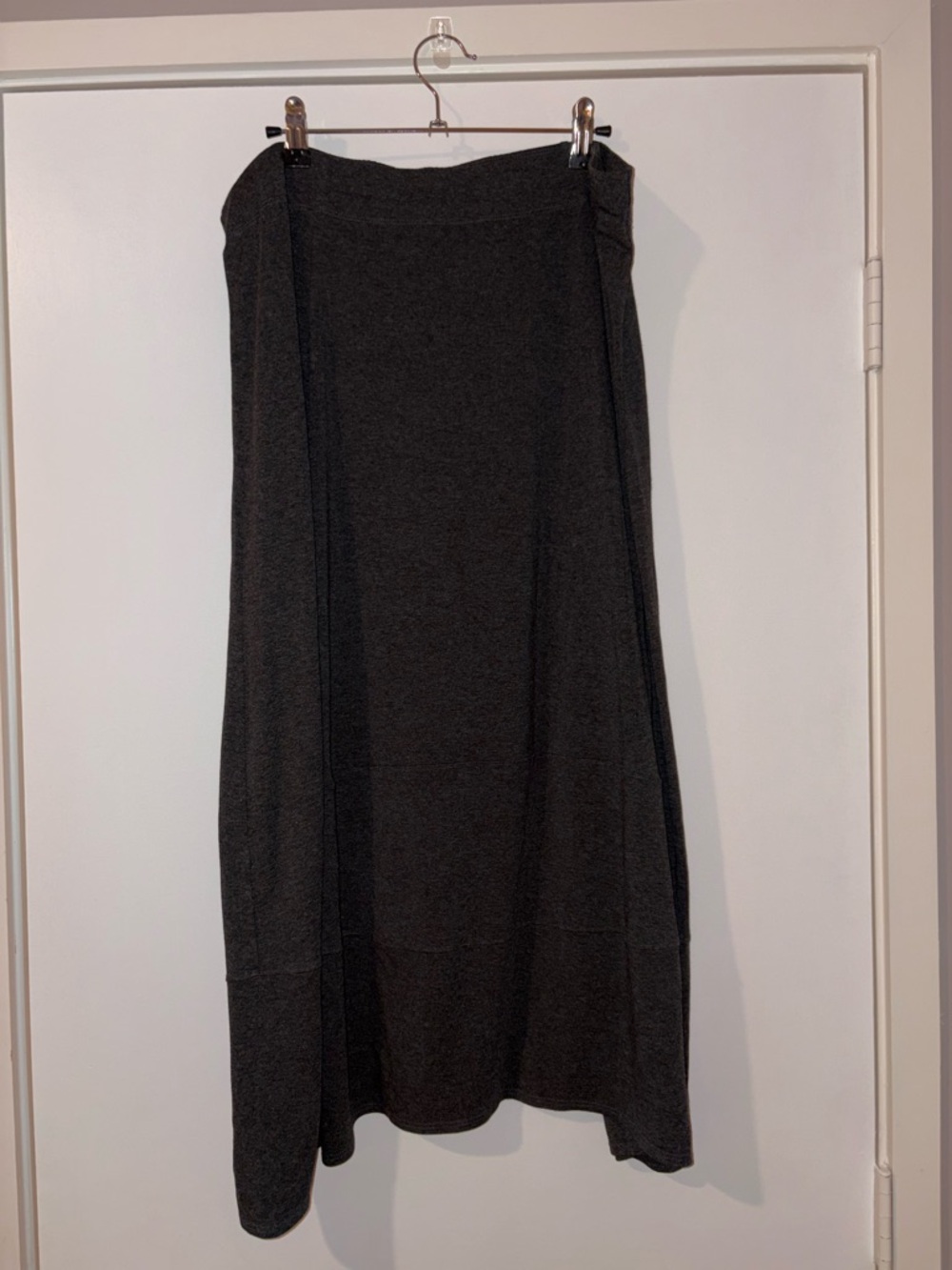 Eileen Fisher Classic Grey Knit Maxi Skirt